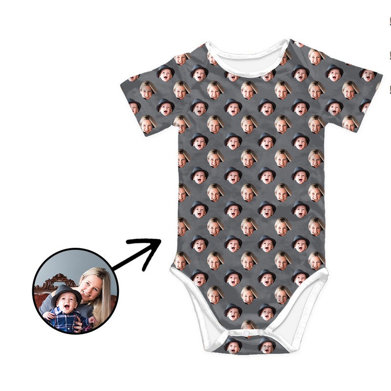 Kundenspezifischer Foto-Baby-Bodysuit Das Gesicht meiner geliebten Person