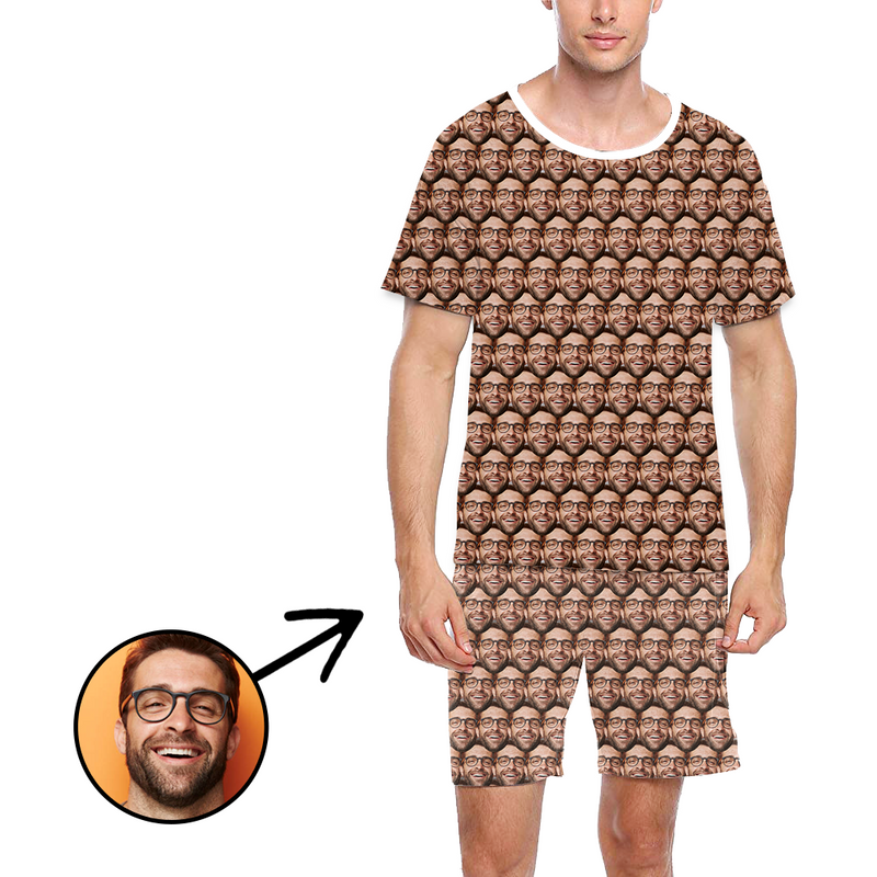 Benutzerdefinierte Foto-Pyjamas für Männer Ich liebe meinen Freund