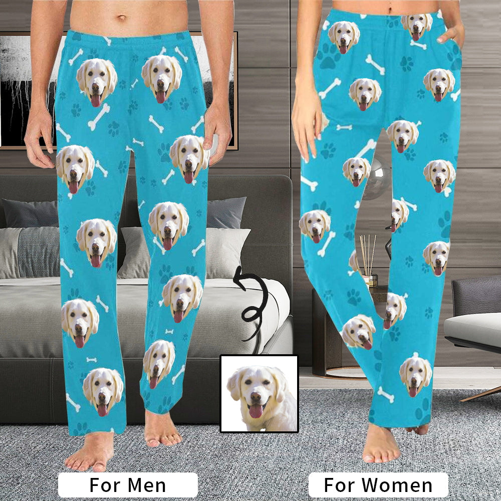 Muttertagsgeschenke, Gesichts-Pyjamas, Hosen für Männer, Hundepfoten-Fußabdruck, Hund auf Pyjama, Sonderangebot