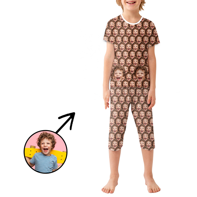 Benutzerdefinierte Foto-Pyjamas für Kinder Ich liebe meinen Vater