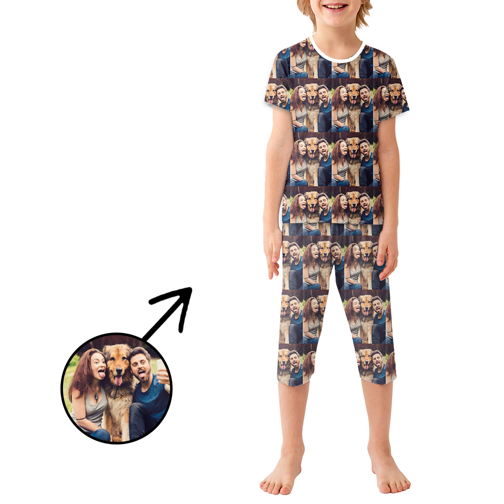 Benutzerdefinierte Foto-Pyjamas für Kinder ganzes Foto