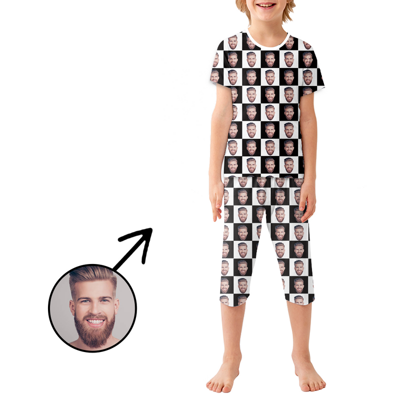 Benutzerdefinierte Foto-Pyjamas für Kinder Ich liebe meine Eltern