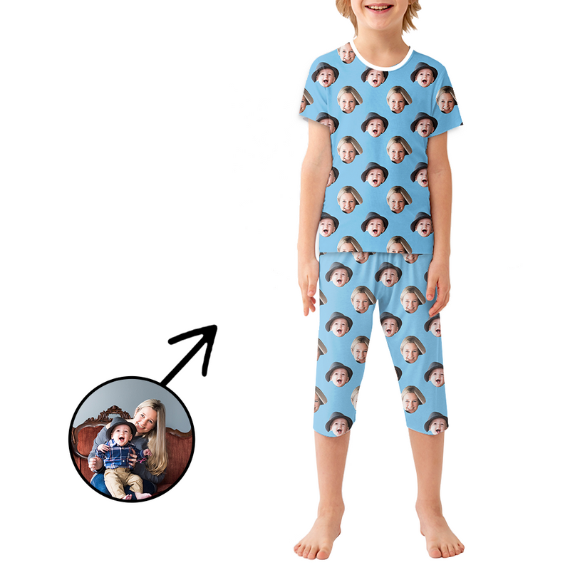 Benutzerdefinierte Foto-Pyjamas für Kinder Ich liebe meine Eltern