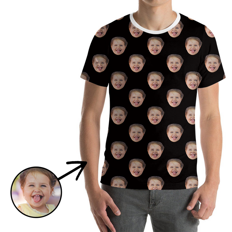 Kundenspezifisches Foto-T-Shirt Unisex Lustiges Brei Gesicht