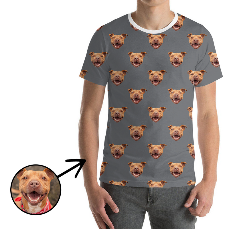 Kundenspezifisches Foto-T-Shirt Unisex Ich liebe meinen Hund