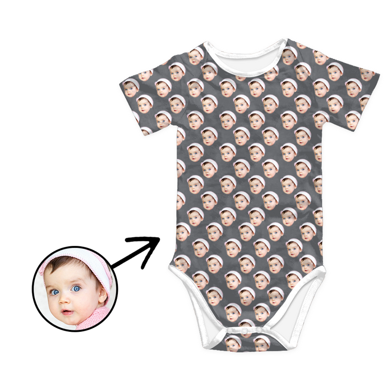 Kundenspezifischer Foto-Baby-Bodysuit Das Gesicht meiner geliebten Person