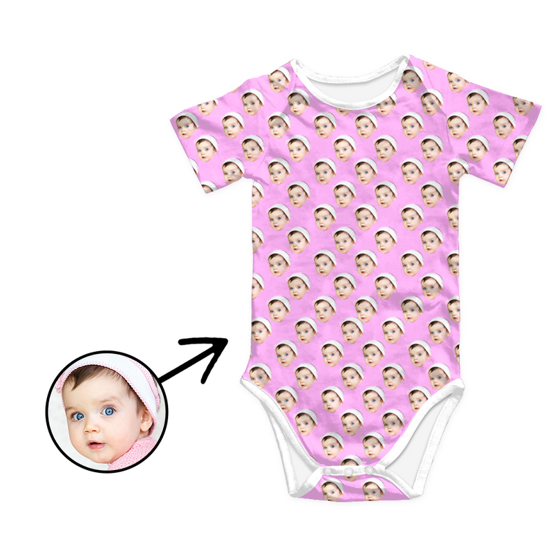 Kundenspezifischer Foto-Baby-Bodysuit Das Gesicht meiner geliebten Person