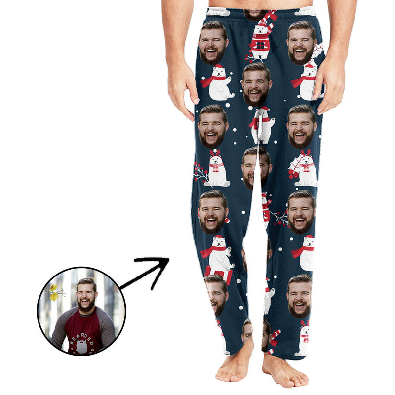 Personalisiert Foto Pyjamas Hose für Männer Lieber Bär