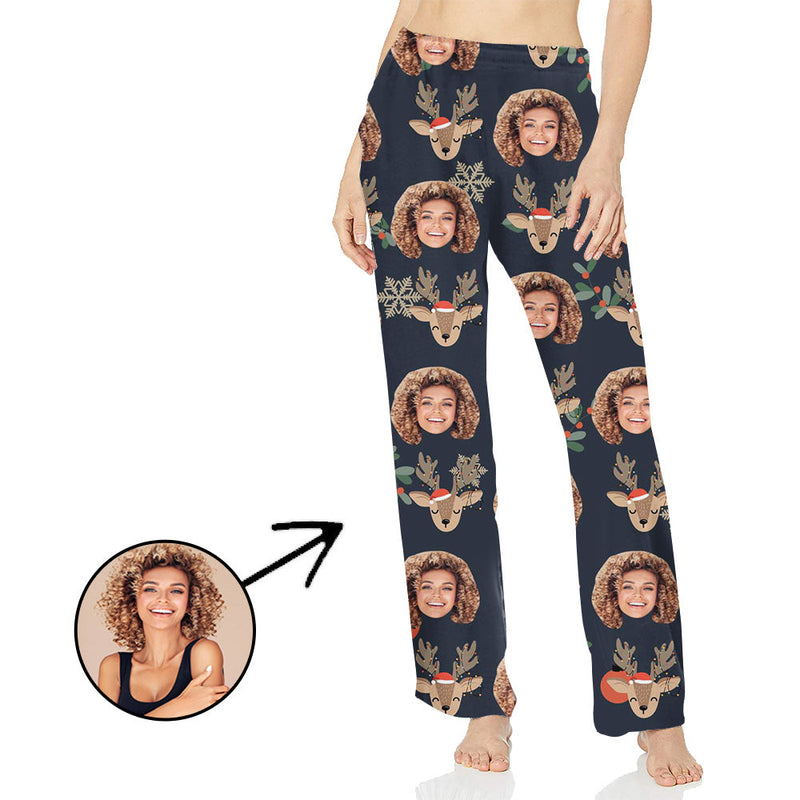 Personalisiert Foto Pyjamas Hose für Frauen Elch