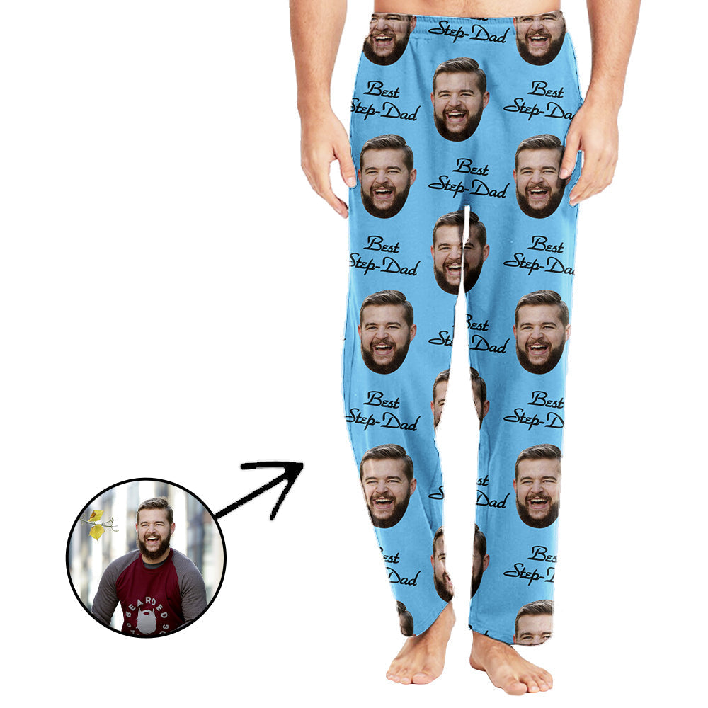 Personalisiert Foto Pyjamas Hose für Männer Die besten Vatertagsgeschenke für Stiefväter