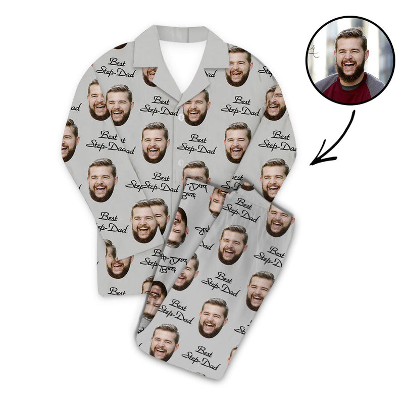 Benutzerdefiniertes Foto Pyjama Set Die besten Vatertagsgeschenke für Stiefväter