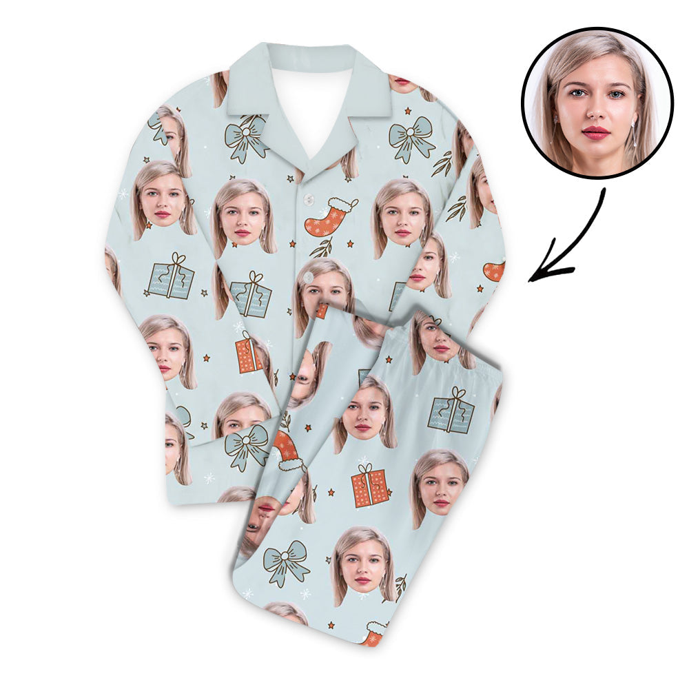 Benutzerdefiniertes Foto Pyjama Set Unisex-Weihnachtsgeschenke für Sie