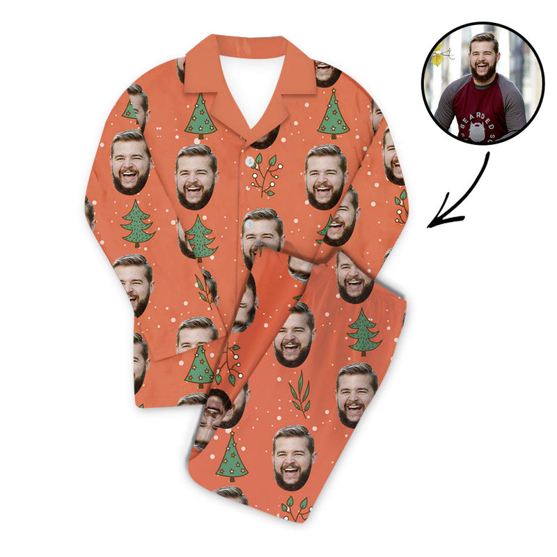 Benutzerdefiniertes Foto Pyjama Set Unisex süßer Weihnachtsbaum