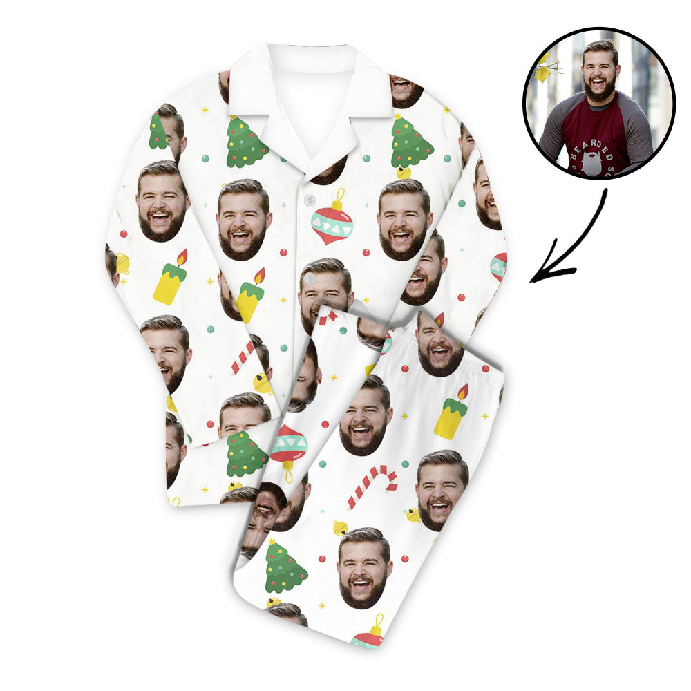 Benutzerdefiniertes Foto Pyjama Set Unisex Frohe Weihnachten für Sie