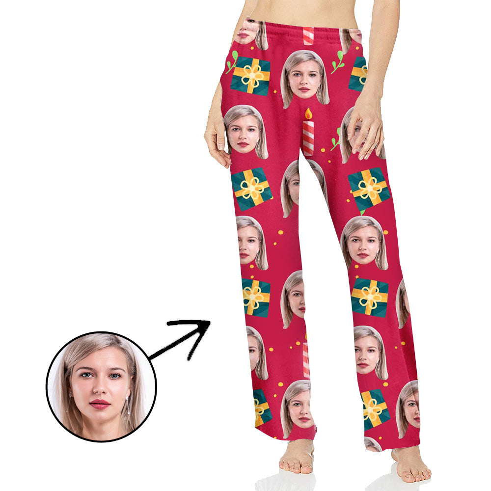 Personalisiert Foto Pyjamas Hose für Frauen Weihnachtsgeschenk für Sie