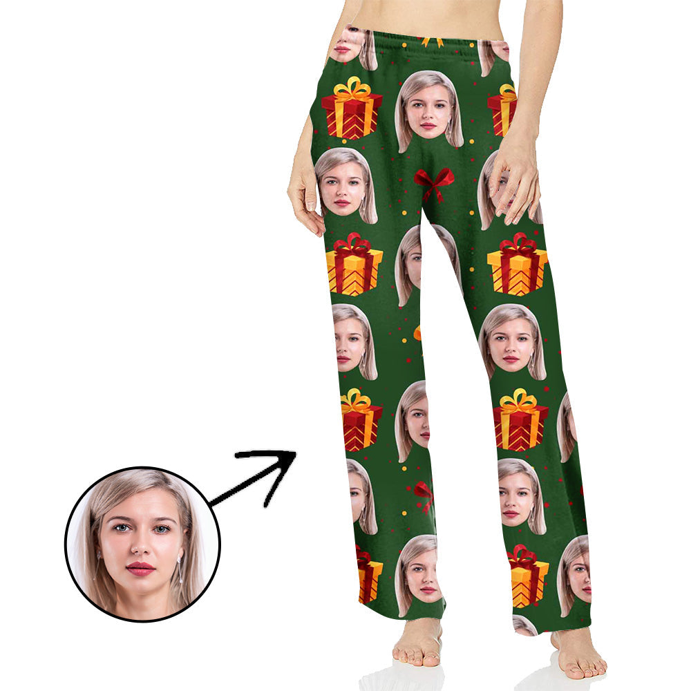 Personalisiert Foto Pyjamas Hose für Frauen Weihnachtsgeschenk für meinen Liebsten