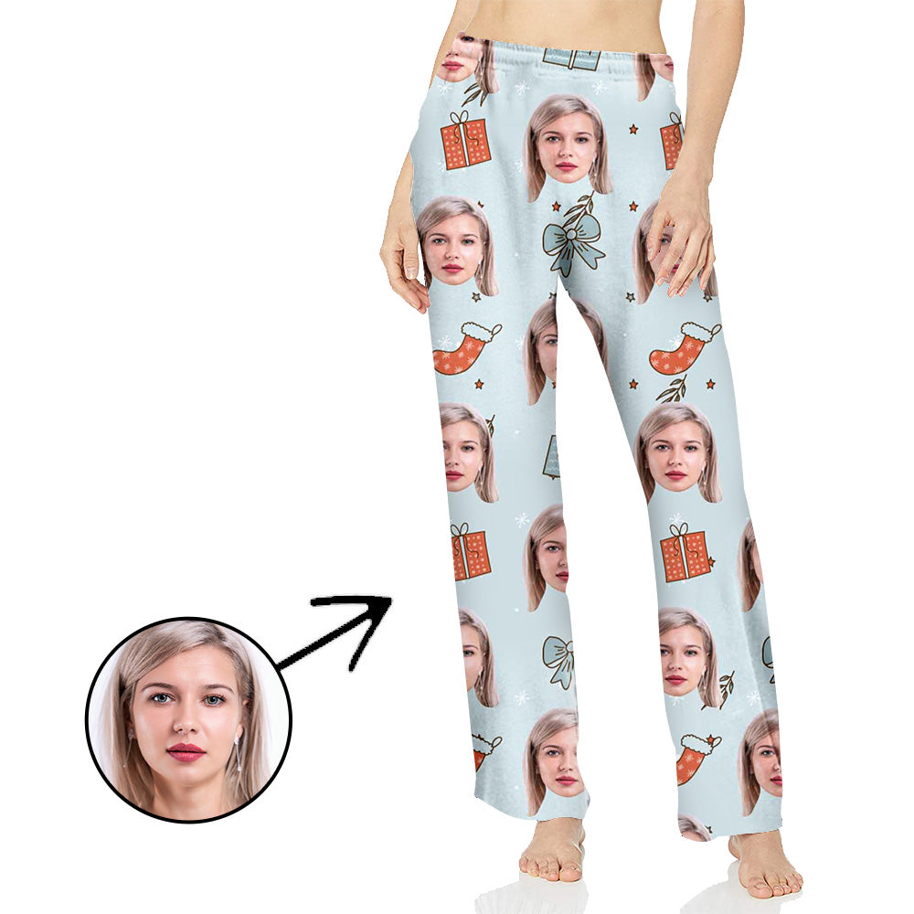 Personalisiert Foto Pyjamas Hose für Frauen Weihnachtsgeschenke für Sie