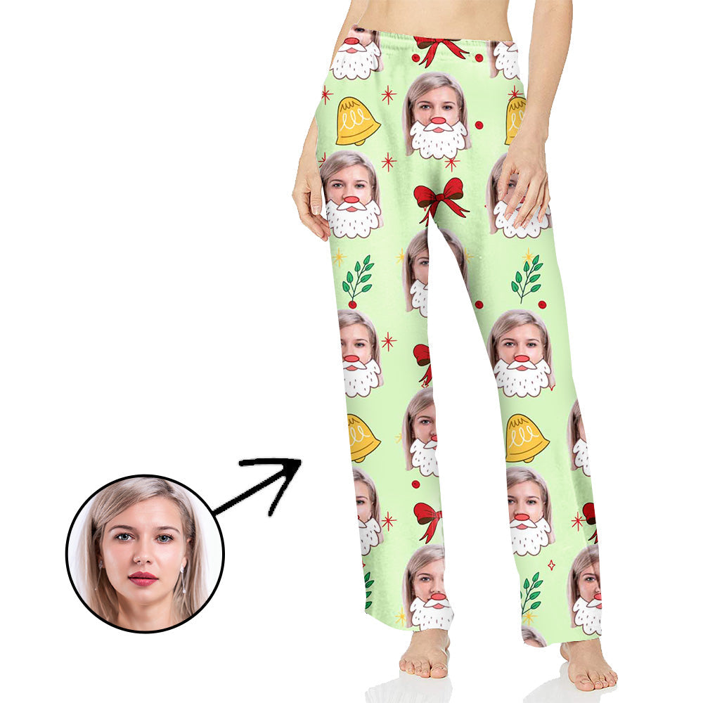 Personalisiert Foto Pyjamas Hose für Frauen Schön, dass Du Weihnachten hast