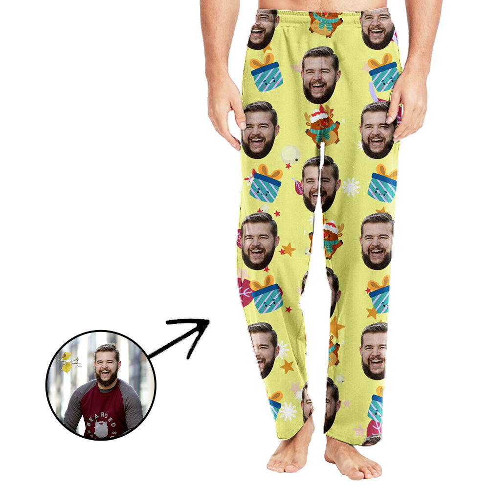 Personalisiert Foto Pyjamas Hose für Männer Schönes Geschenk