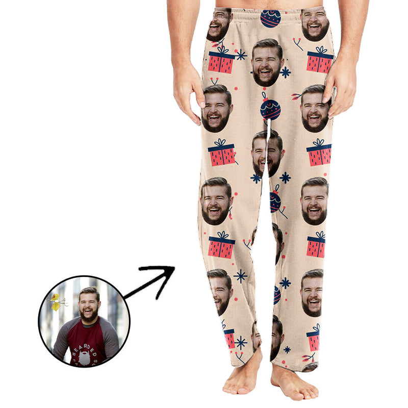 Personalisiert Foto Pyjamas Hose für Männer Weihnachtsgeschenke für meine Liebsten