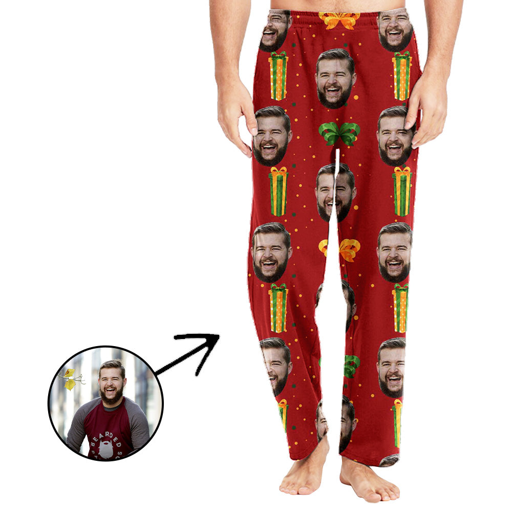 Personalisiert Foto Pyjamas Hose für Männer Weihnachtsgeschenk für meinen Liebsten