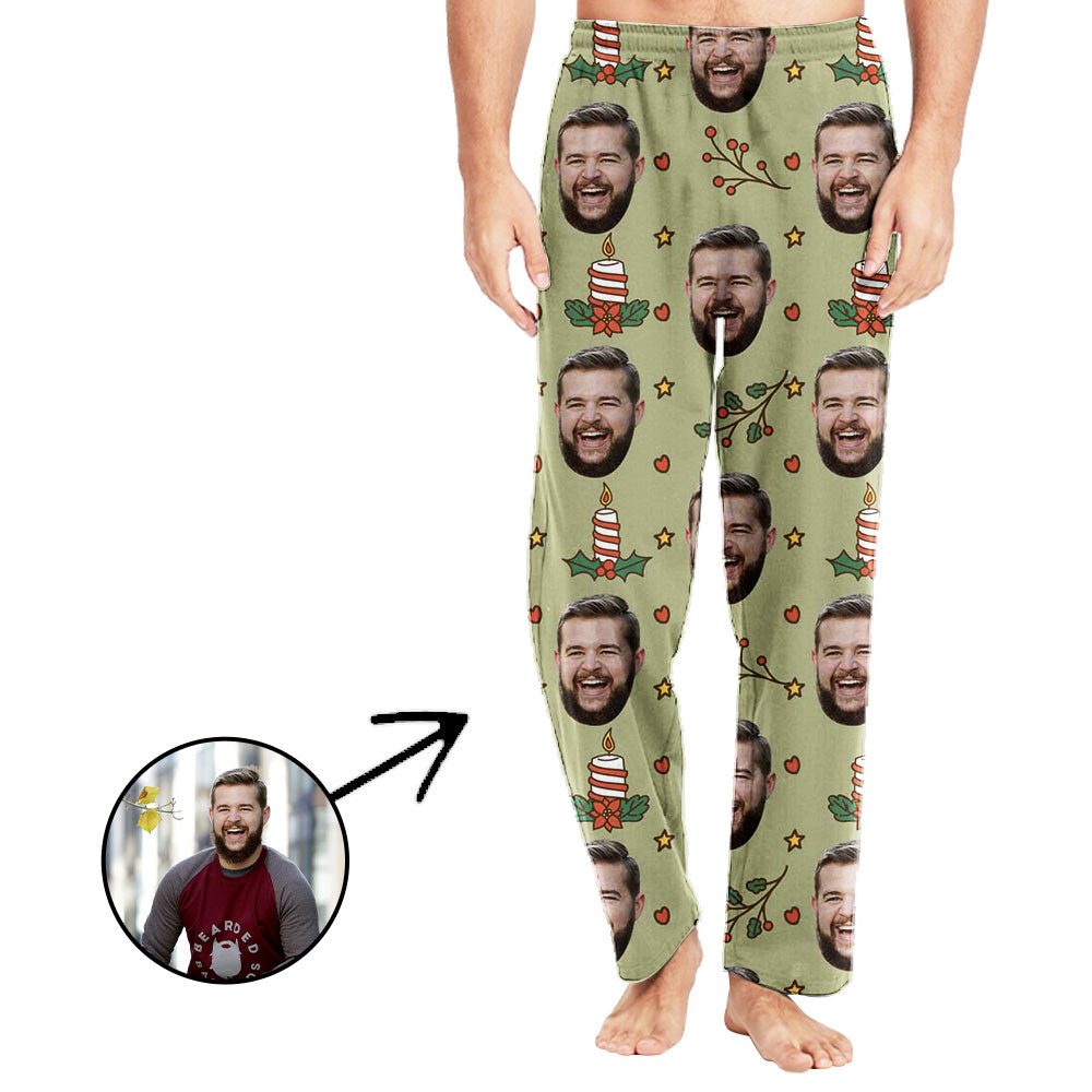 Personalisiert Foto Pyjamas Hose für Männer Überall Pandanten