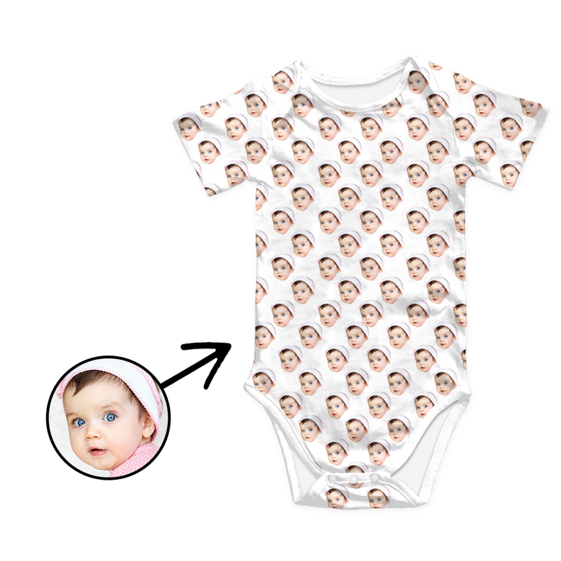 Kundenspezifischer Foto-Baby-Bodysuit Das Gesicht meiner geliebten Person