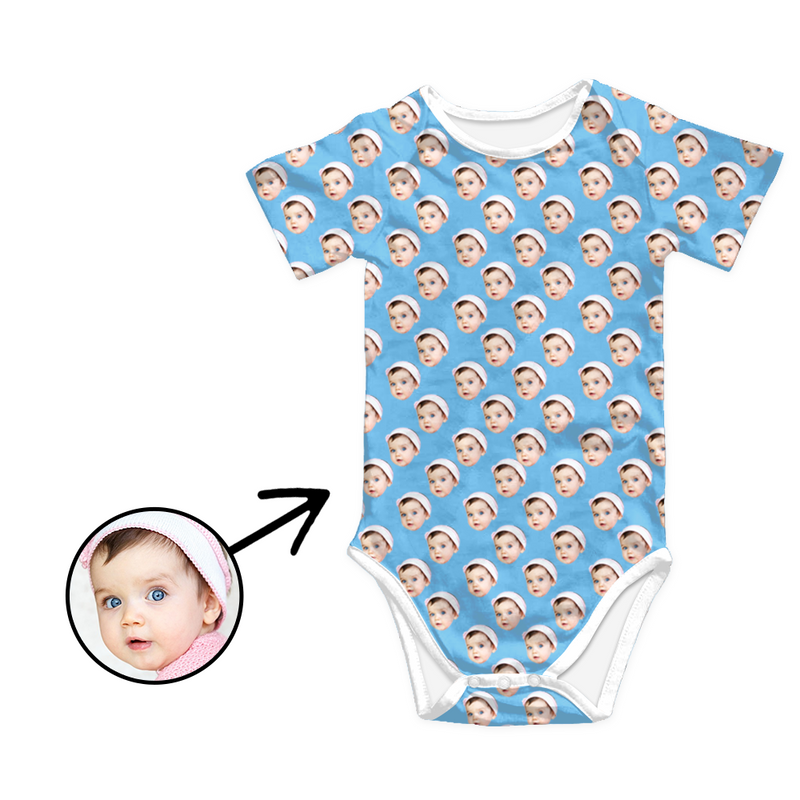 Kundenspezifischer Foto-Baby-Bodysuit Das Gesicht meiner geliebten Person