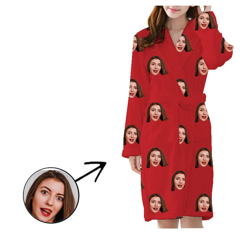 Benutzerdefinierte Pyjama Robe Unisex Herz Ich liebe meine Frau Satin Pyjama Robe Flanell Pyjama Robe